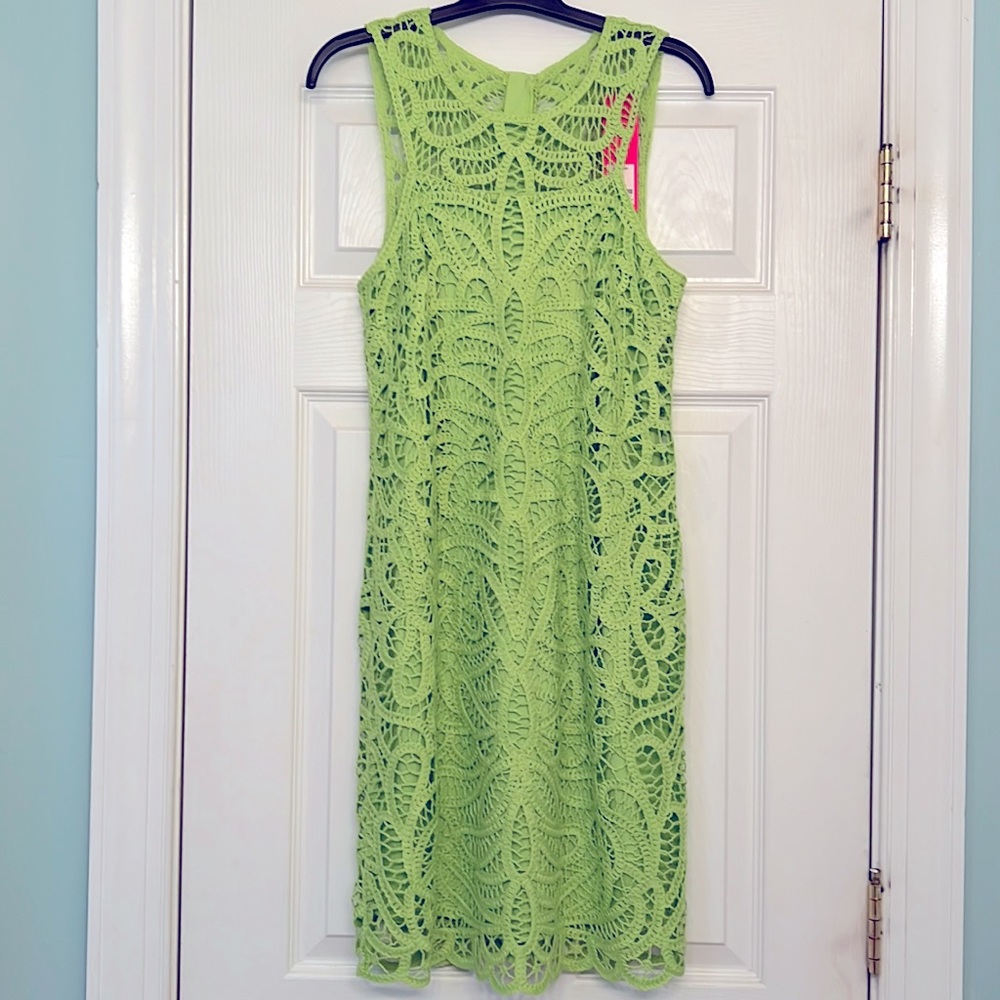 NWT Lime Green Lily Pulitzer Siesta Shift Dress - Picture 2 of 6